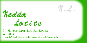 nedda lotits business card